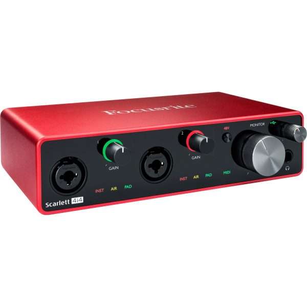 Focusrite Scarlett 4i4 4×4 USB Audio Interface -3rd Generation