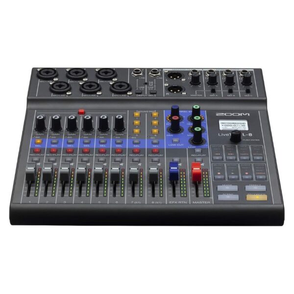 Zoom LiveTrak L-8 Portable 8 Channel Digital Mixer Multitrack Recorder