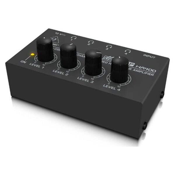 Behringer MicroAMP HA400 4-channel Headphone Amplifier-muxsound