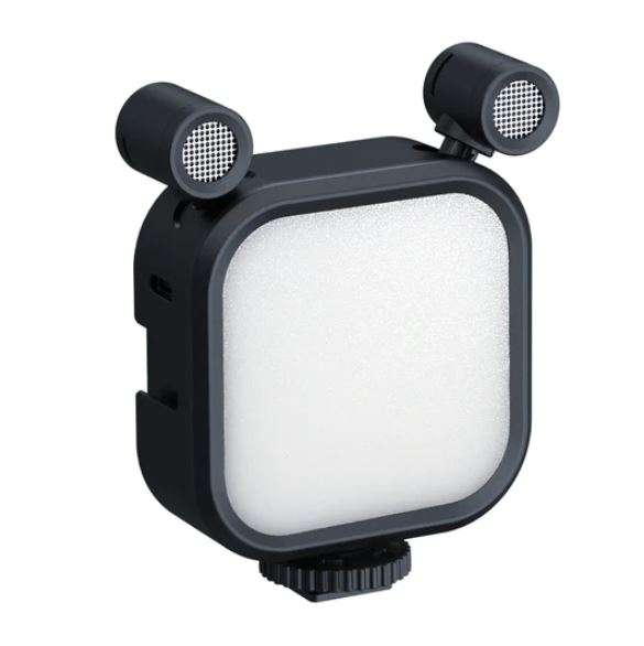 MAMEN V13 Broadcast Multi-Angle Stereo Microphone Lights