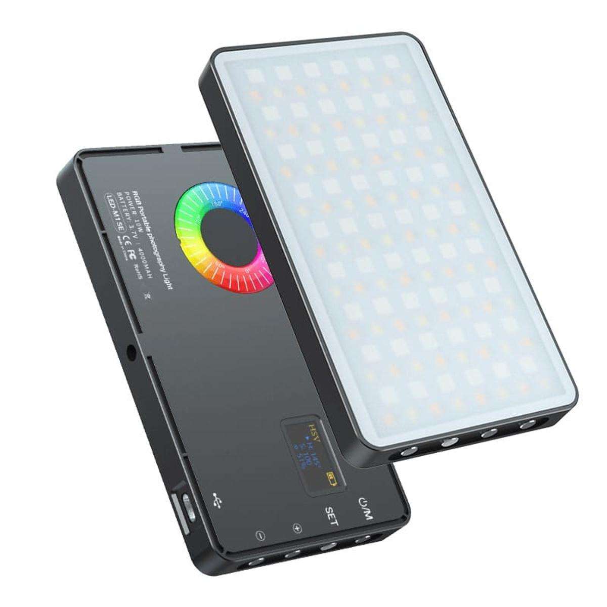 MAMEN M1SE 8500K RGB LED Light 4000mAh For Camera Phone Selfie Portable Pocket Mini Photography Lights Vlog For Video Live