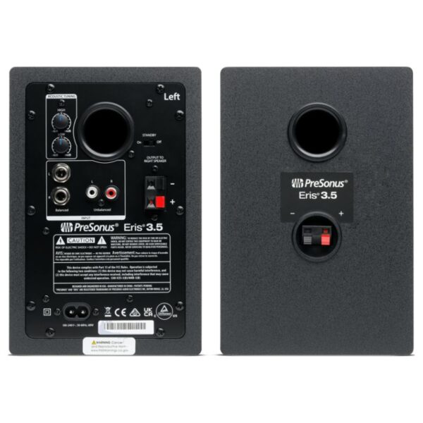 PreSonus Eris 3.5 Studio Monitors, Pair Powered, Active Monitor Speakers-muxsound