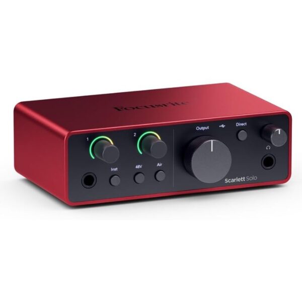 Focusrite Scarlett Solo 4th Gen USB Audio Interface-muxsound